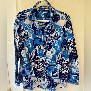 J. McLaughlin Lois Floral Button-Down Blouse